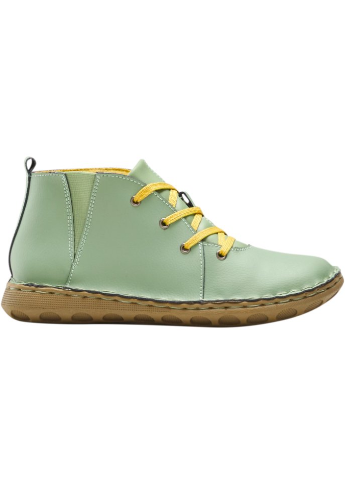 Bequemer Schnür Boot aus Leder