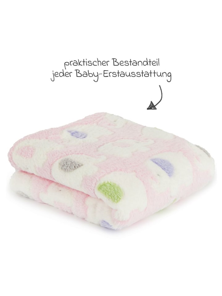 fillikid Babydecke 75 x 100 cm in Strickoptik aus Baumwolle günstig kaufen onesize
