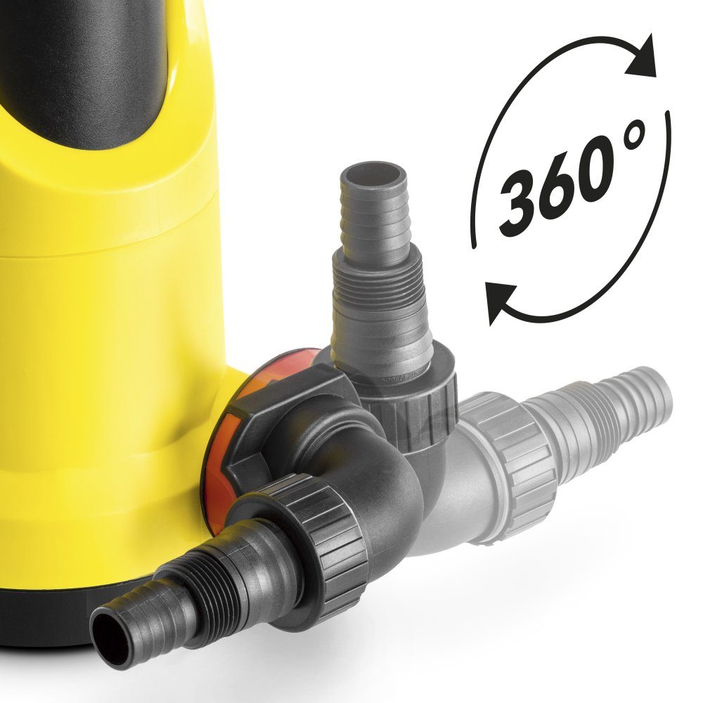 TROTEC Klarwasserpumpe TWP 7506 E, IPX8 Schutzart, 750 W, 13.000 l/h Förderleistung, Flachabsaugung bis auf 5 mm