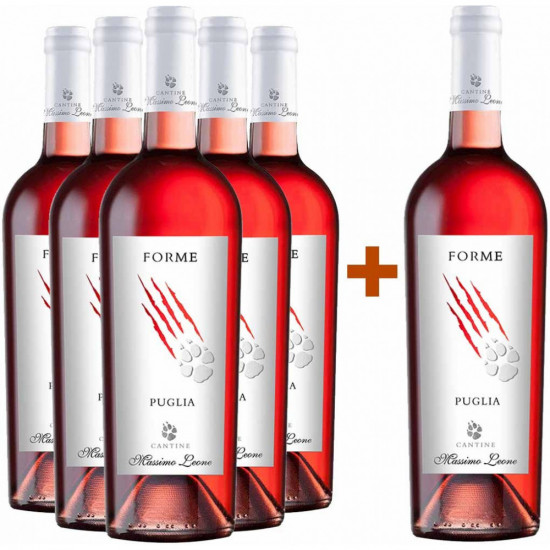 5+1 Paket Forme Rosato Puglia IGP - Cantine Massimo Leone