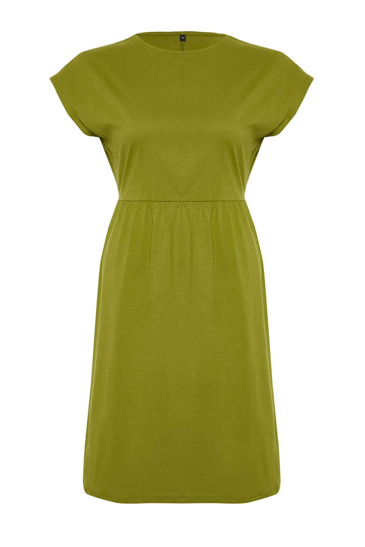 Trendyol Curve  Khakifarbenes Midi-Strickkleid TBSSS24AH00159