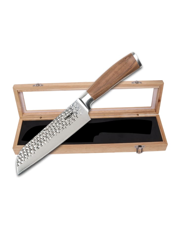 Stoneline Santokumesser 30,5 cm | Damast - Hammerschlag in Holzoptik günstig kaufen onesize