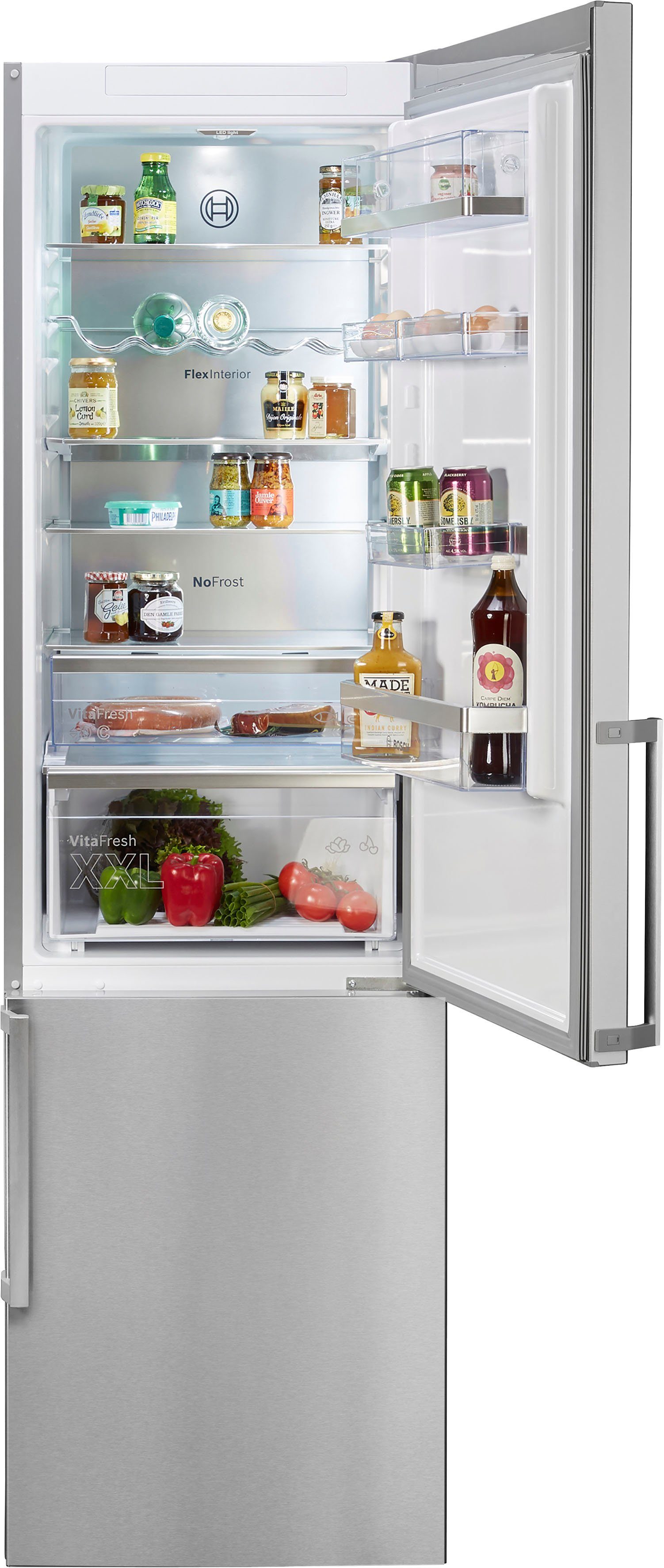 BOSCH Kühl-/Gefrierkombination KGN39AICT, 203 cm hoch, 60 cm breit