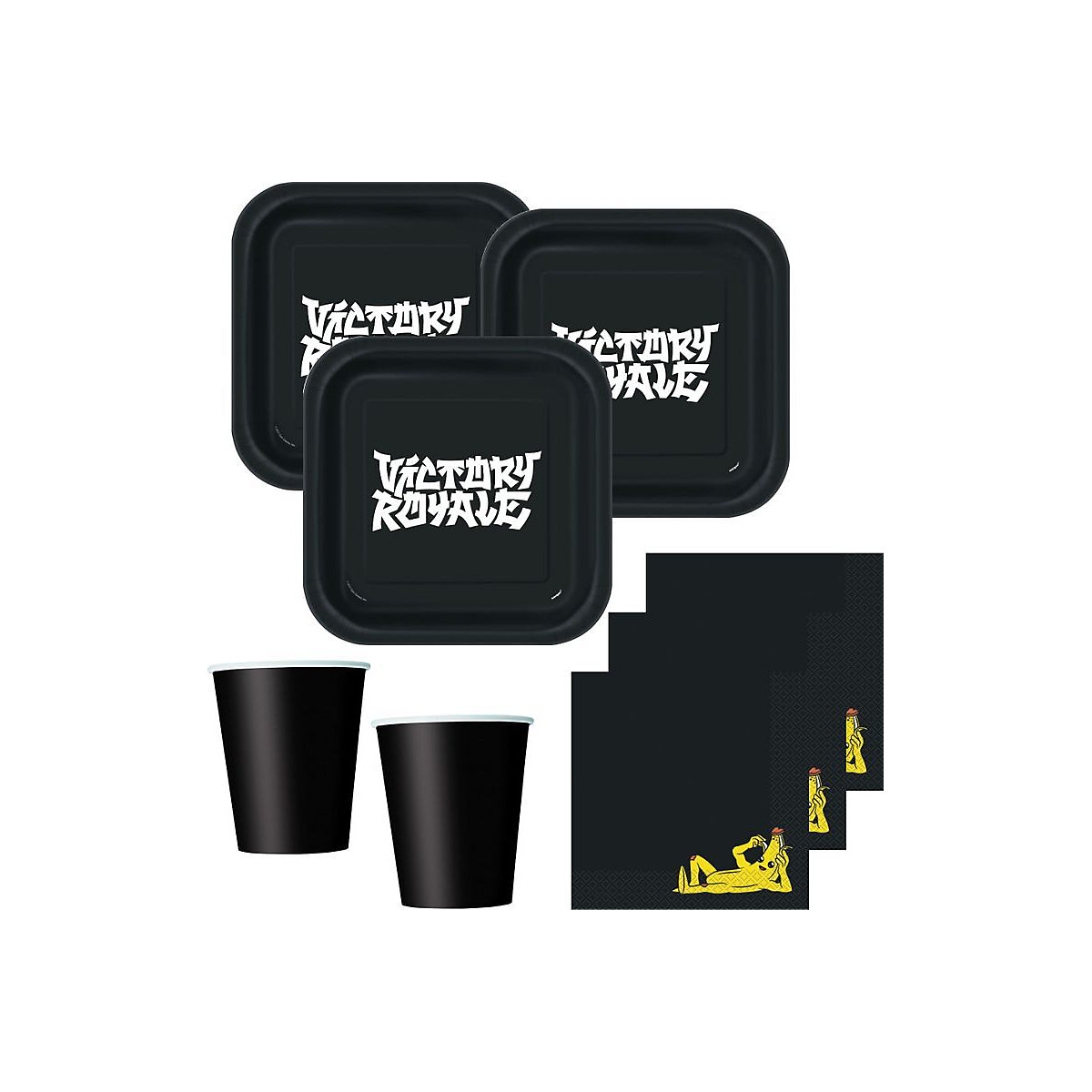 XL Fortnite Party Deko Set 45 Teile für 8 Personen