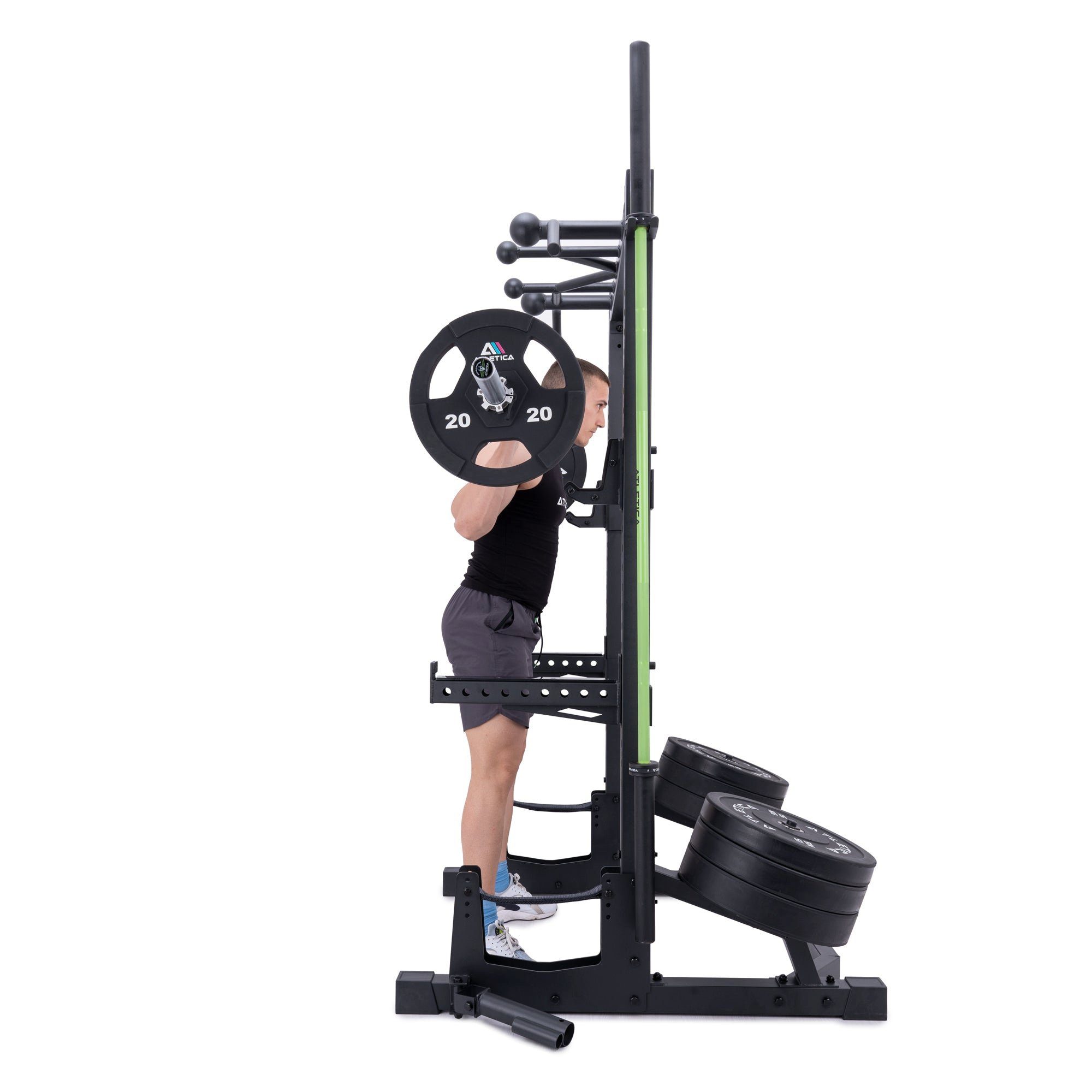 ATLETICA Power Rack R7 Half Rack Power Rack ∣ 214 cm hoch ∣ Stabil mit 102 kg Eigengewicht