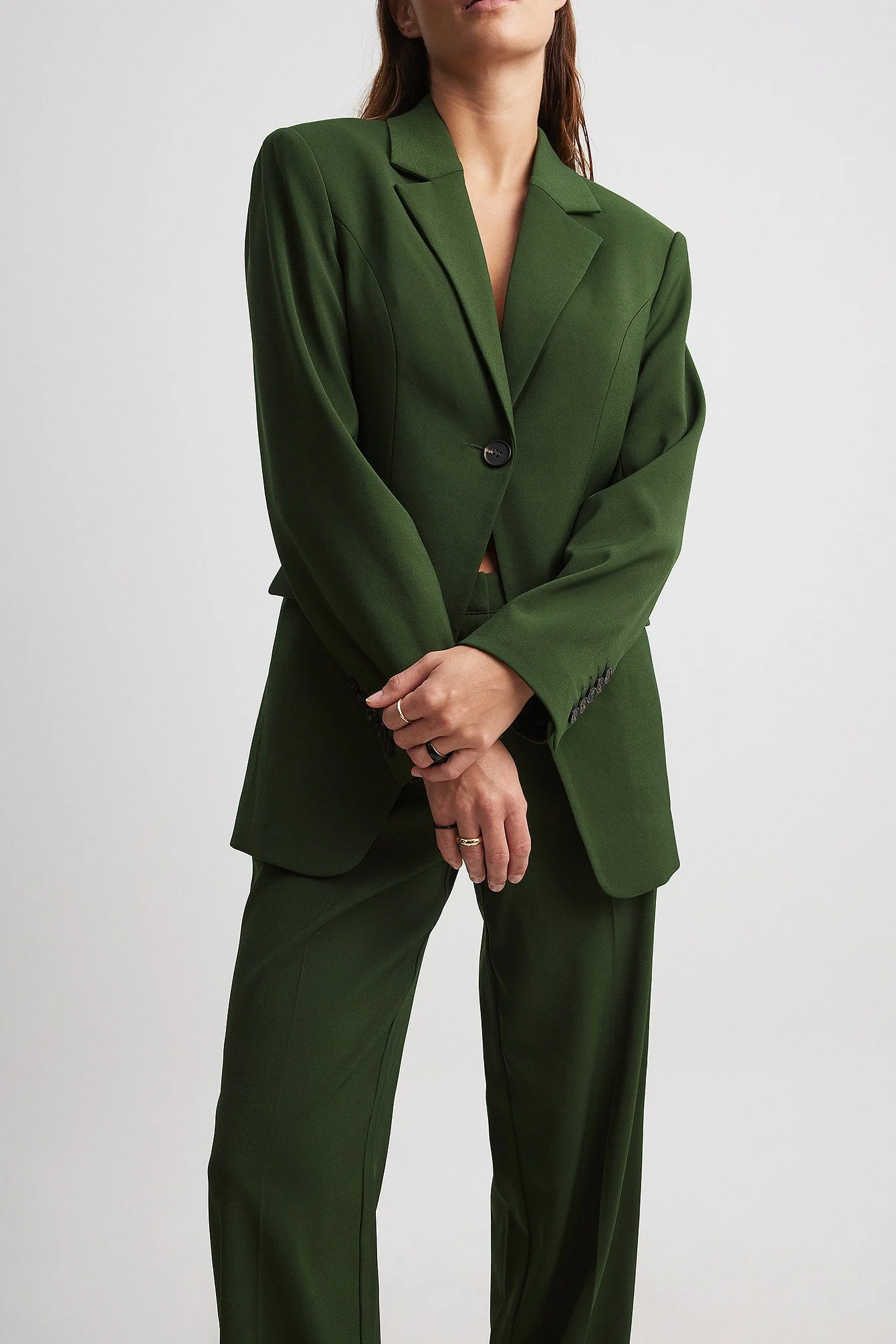 Taillierter Blazer mit einem Knopf