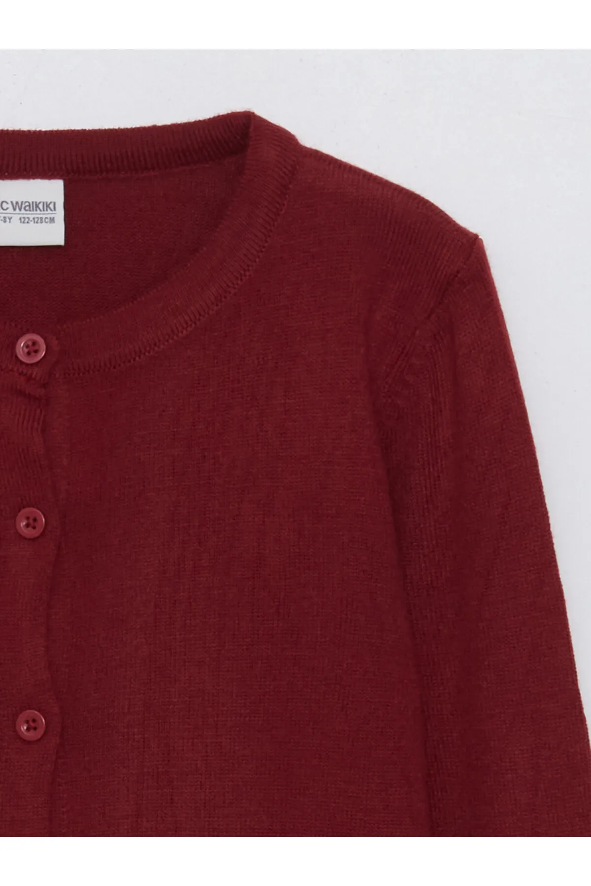 LC Waikiki  Strickjacke - Bordeaux - Regular Fit