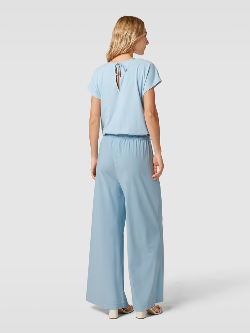 Jumpsuit mit V-Ausschnitt Modell 'JO' in hellblau