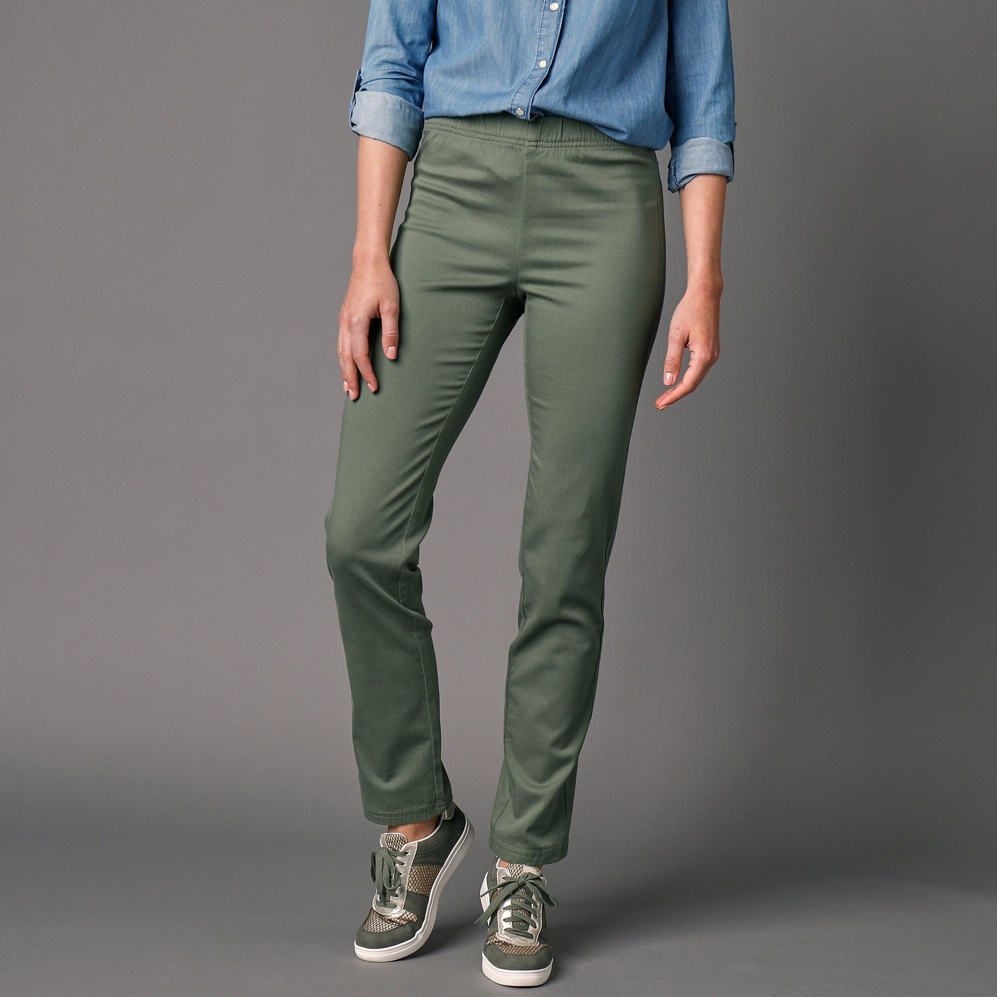 Pantalon sculptant effet ventre plat taille élastiquée