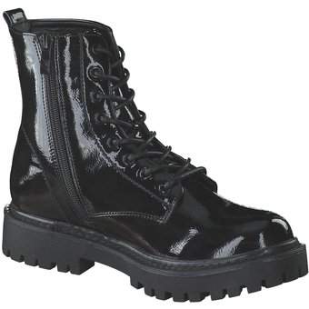 smiling for feet Schnür Boots in schwarz