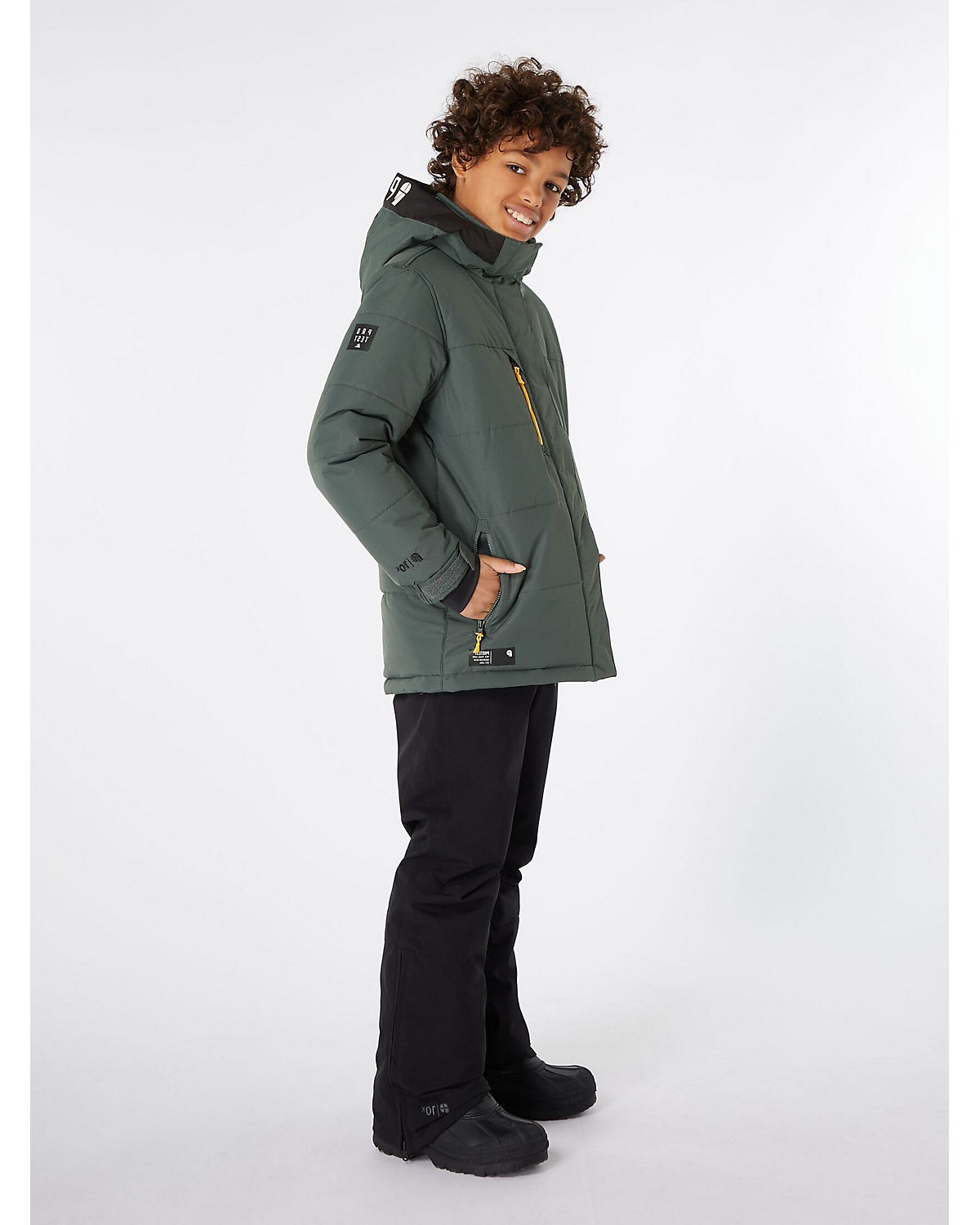 PRTPENG JR  - 10K Wasserdicht und atmungsaktiv PFC-Frei   Winterjacke Skijacken für Jungen
