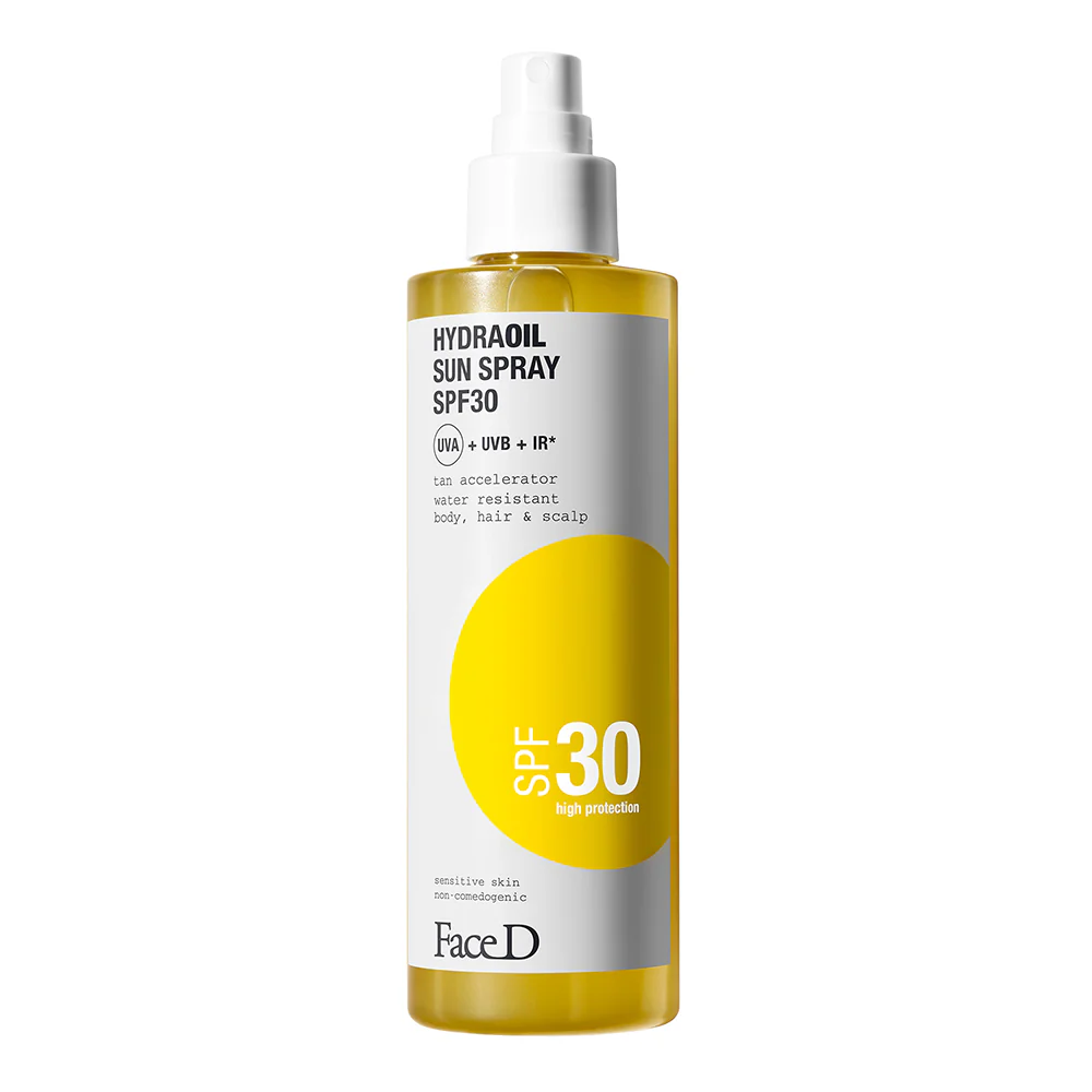 Solari Hydraoil Sun Spray FPS 30 - Spray solar corporal de alta proteção, óleo solar corporal de alta proteção, tratamento de proteção solar para o cabelo