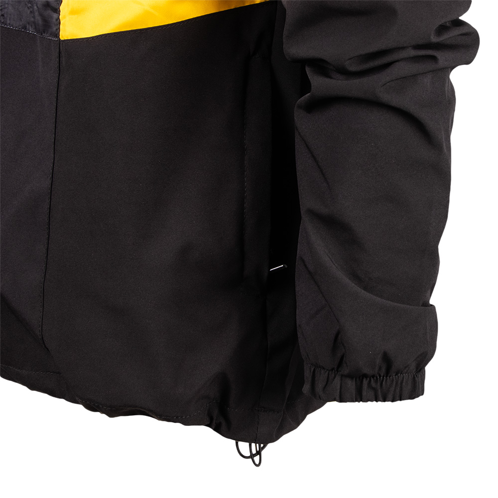 Windjacke HALF ZIP Streifen schwarz-gelb