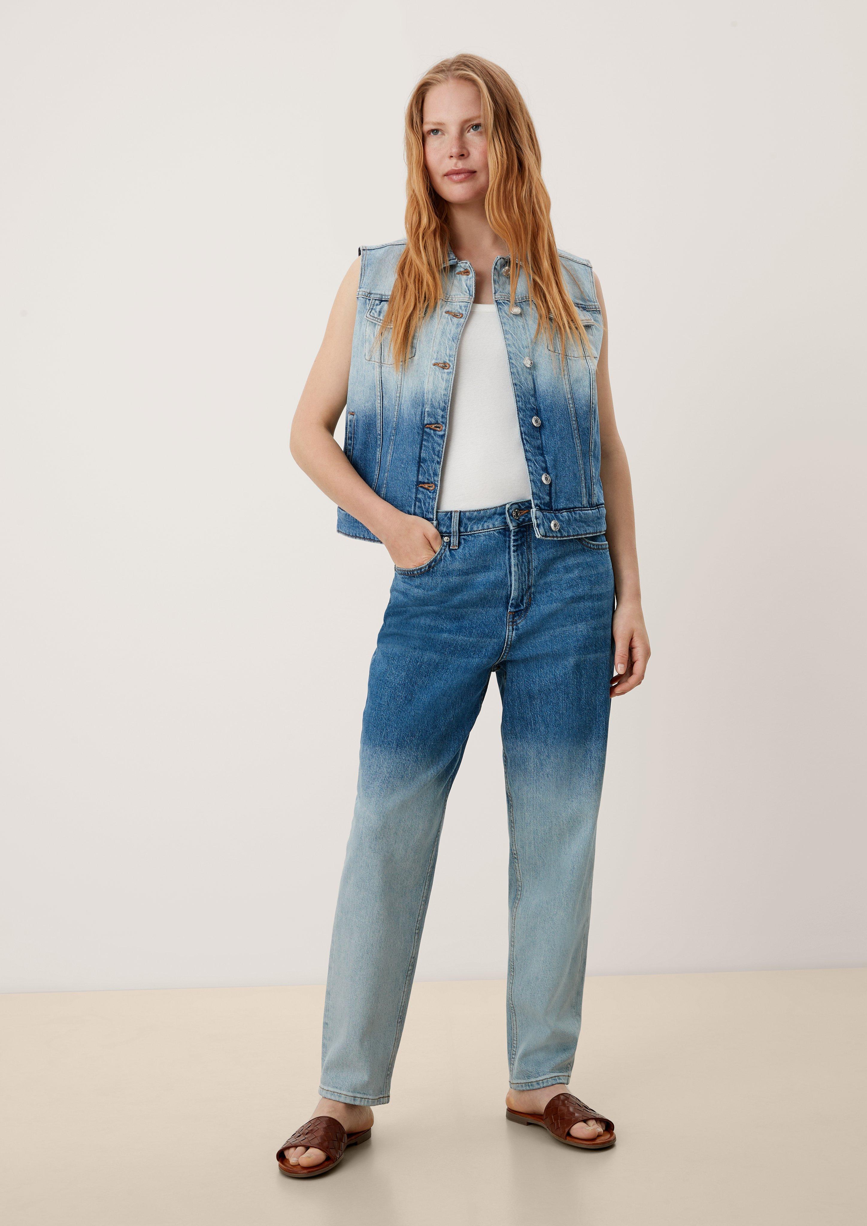 Cropped-Jeans / Regular Fit / Mid Rise / Straight Leg  2115878-54Z4
