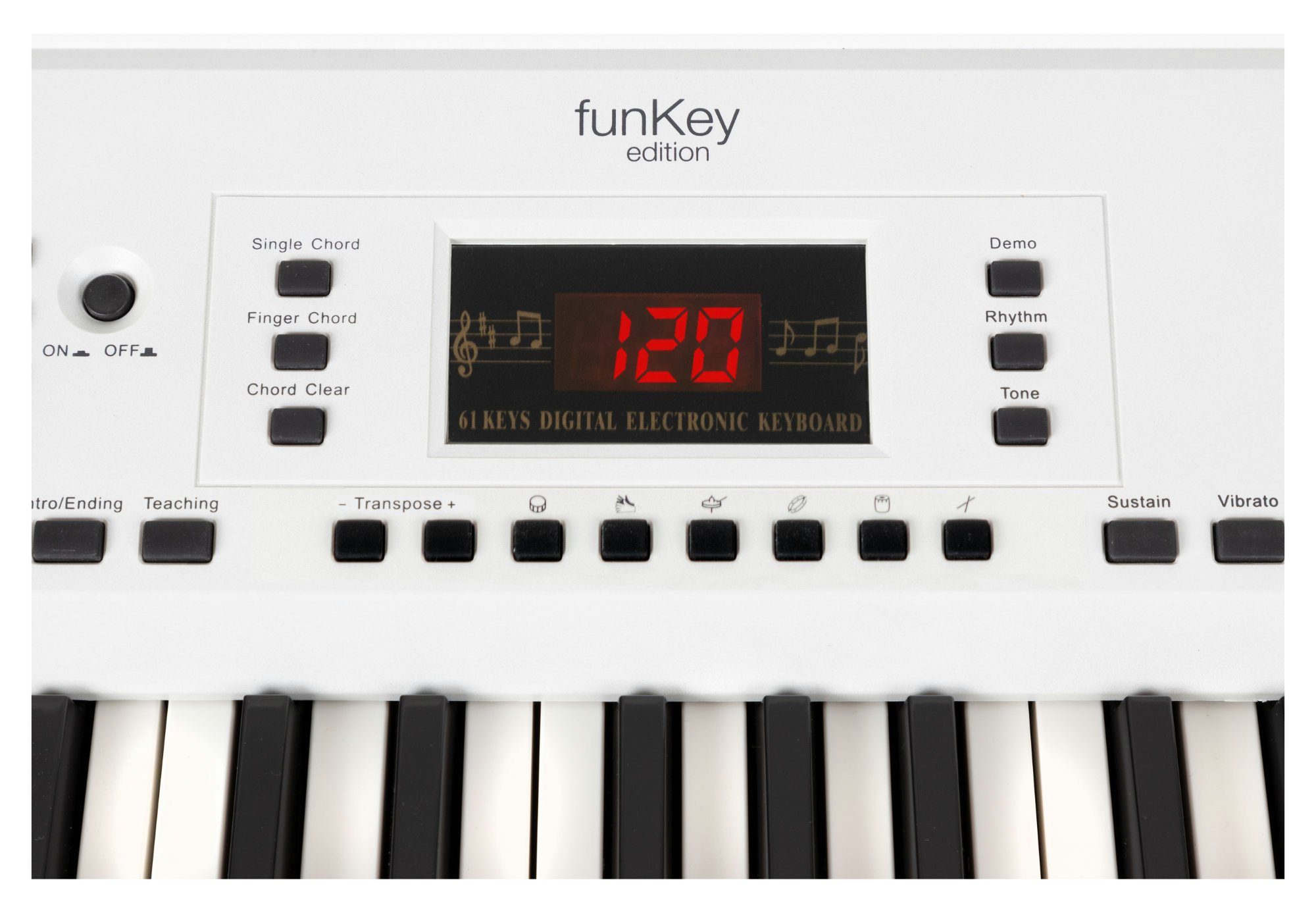 FunKey Home Keyboard 61 Edition (300 Sounds, 300 Rhythmen), (Spar-Set, inkl. Keyboardständer & Bank), mit Begleitautomatik und intelligente Lernfunktion