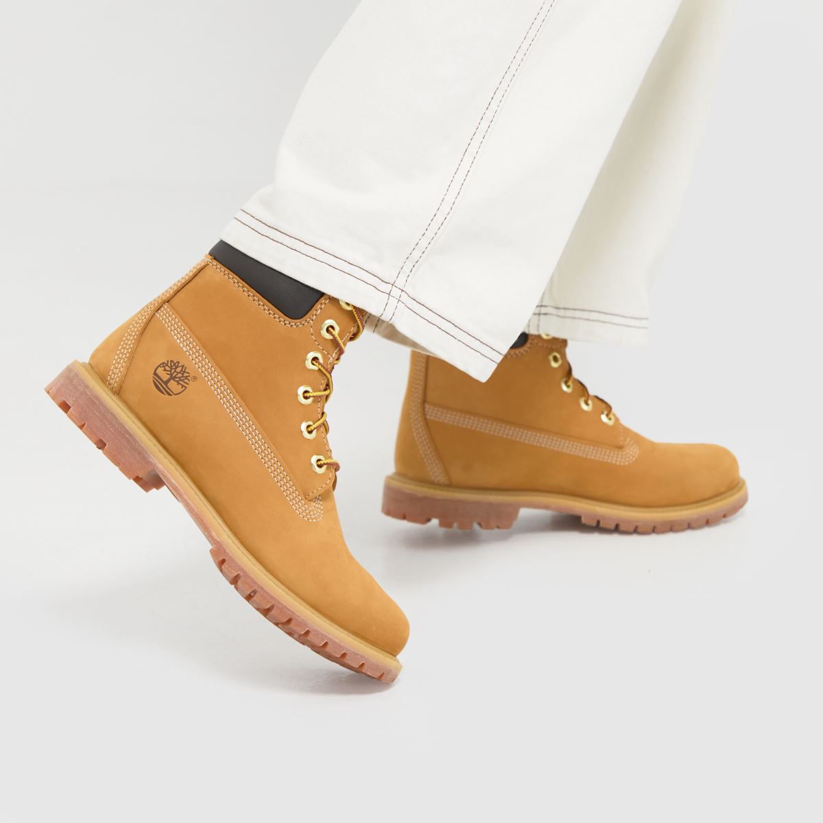 Timberland prémium 6 hüvelykes csizma natúr színben