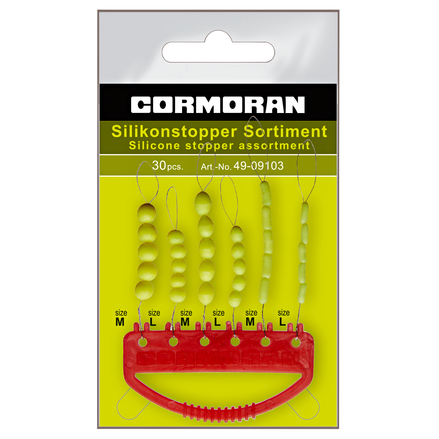 Cormoran Silikonstopper Sortiment (fluo/gelb)