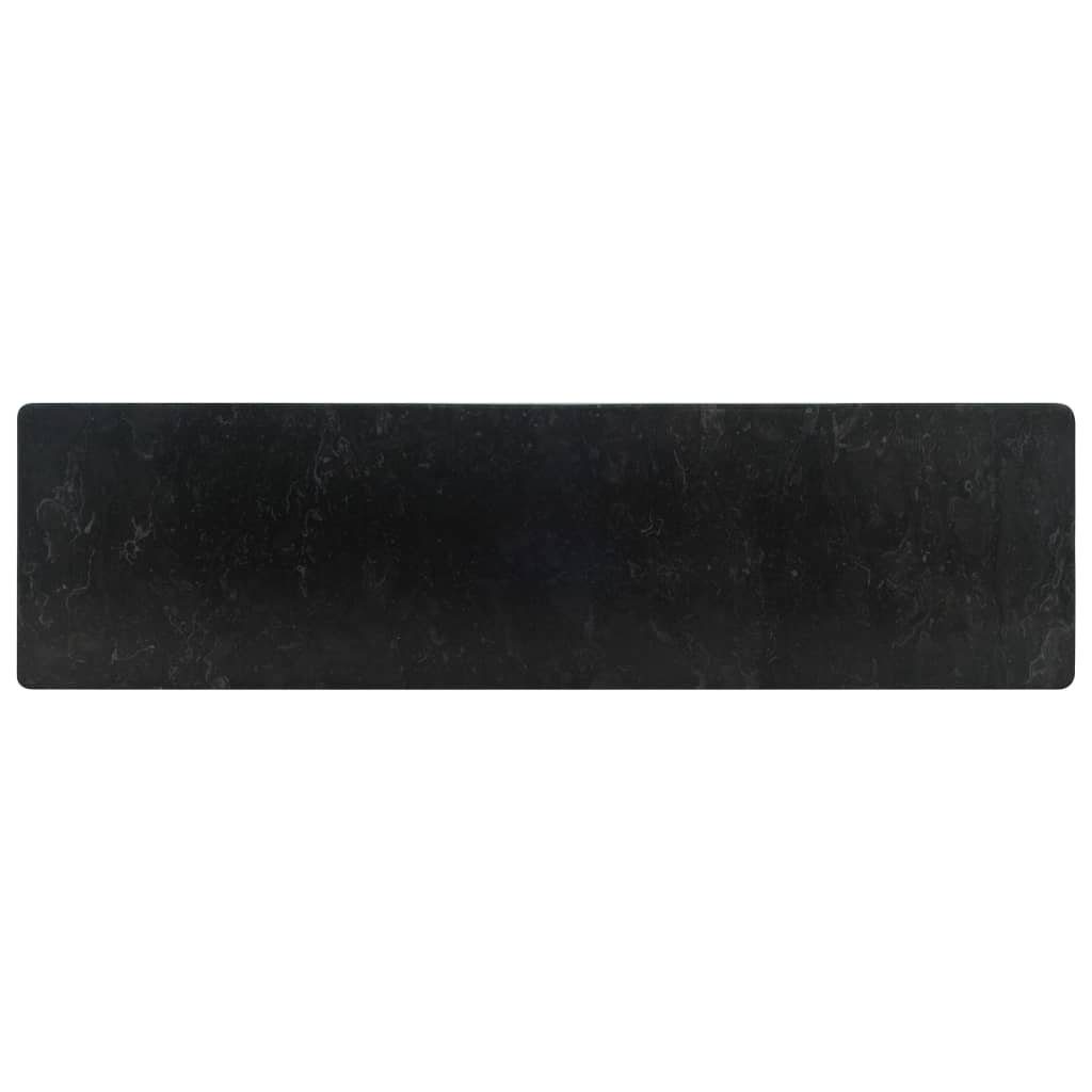 vidaXL Waschbecken Waschbecken 45x30x12 cm Marmor Schwarz