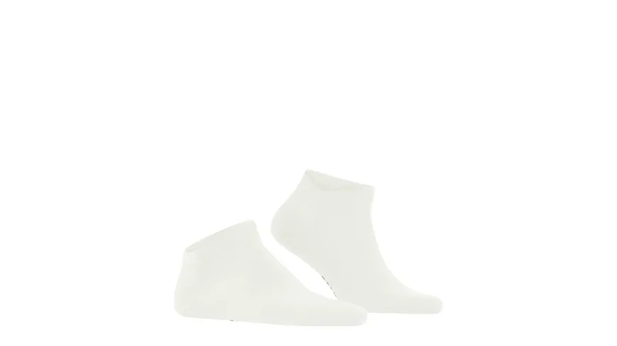 FALKE Herren Sneaker Socken ClimaWool Weiß