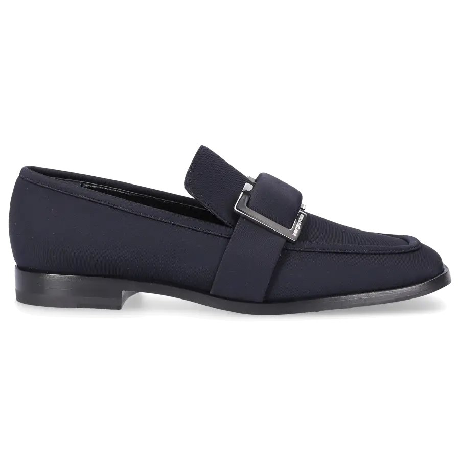 Sergio Rossi - Slipper SR PRINCE Polyamid Logo schwarz - schwarz