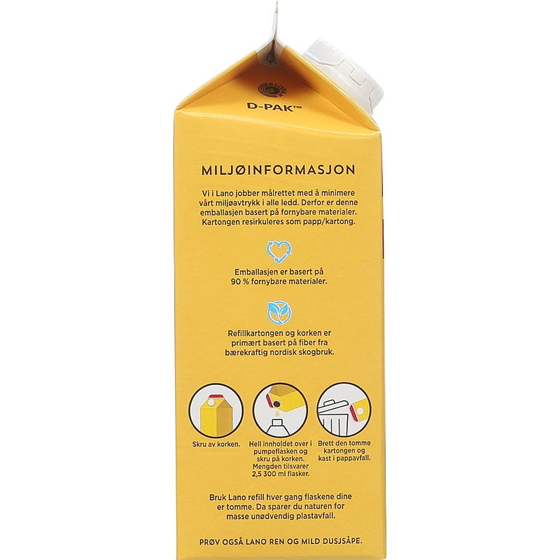 Lano Håndsåpe 750 ml refill Lano