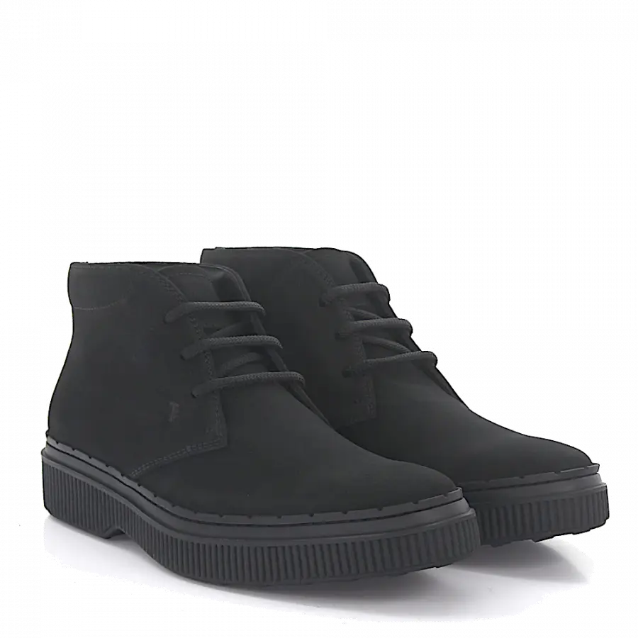 Tod's - Schnürboots A00D80 Veloursleder - schwarz
