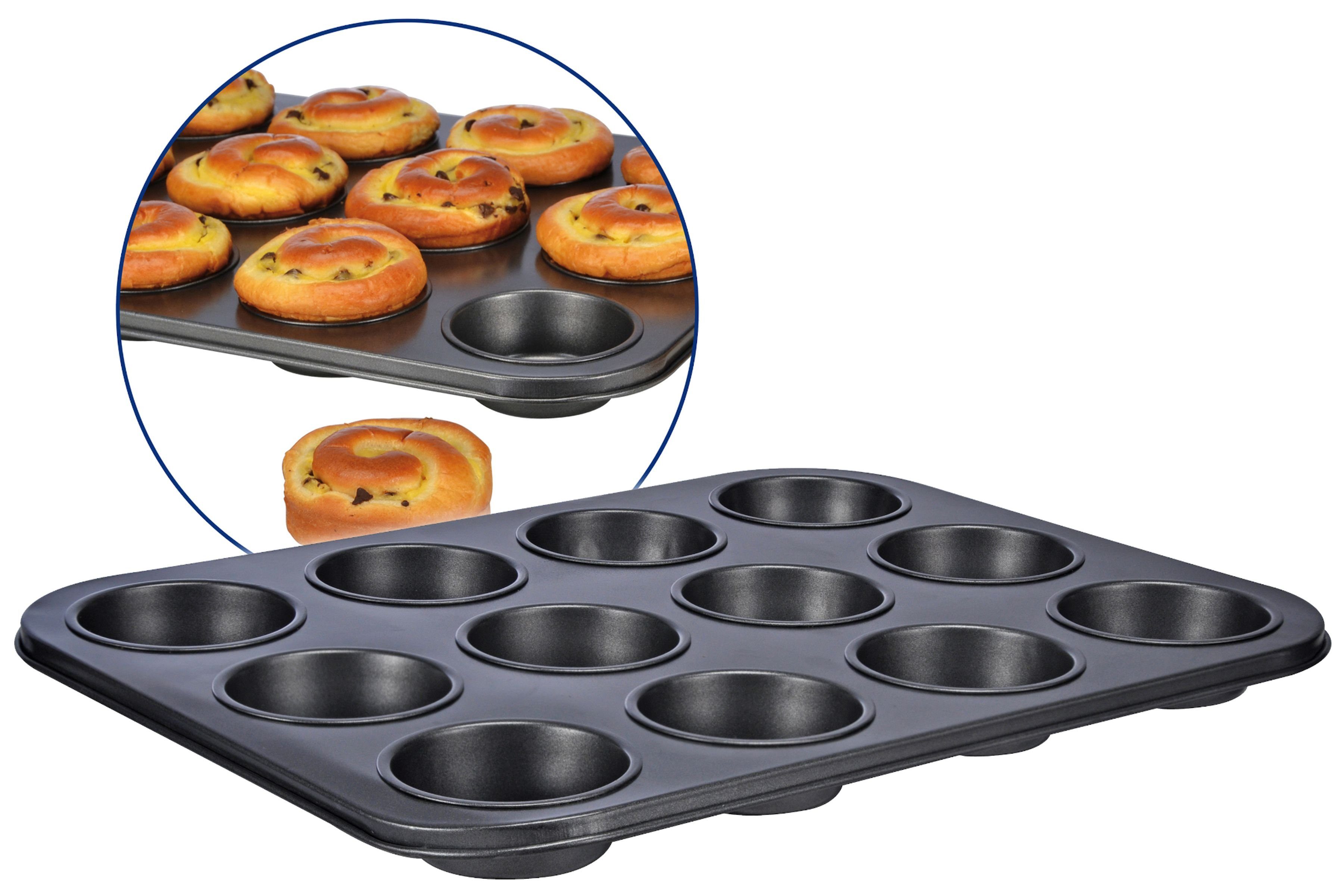 Gravidus Muffinform 12er Muffinform Muffin Form Backform 12 Loch Antihaftbeschichtet