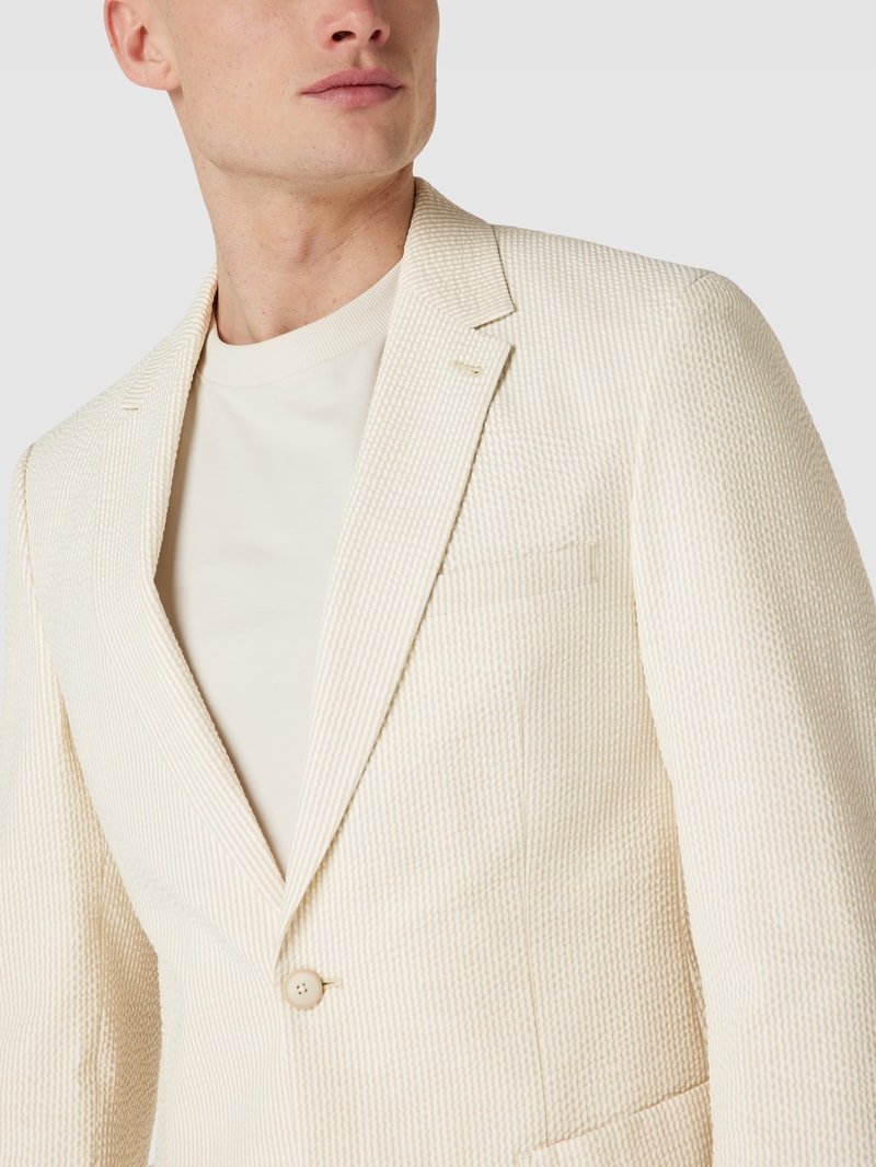 Sakko mit Strukturmuster in beige