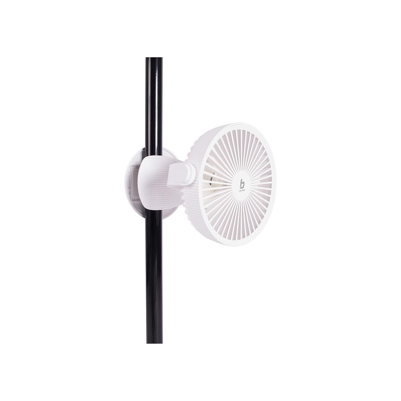 Bo-Camp Deluxe Weißer Tischventilator mit Klemme
