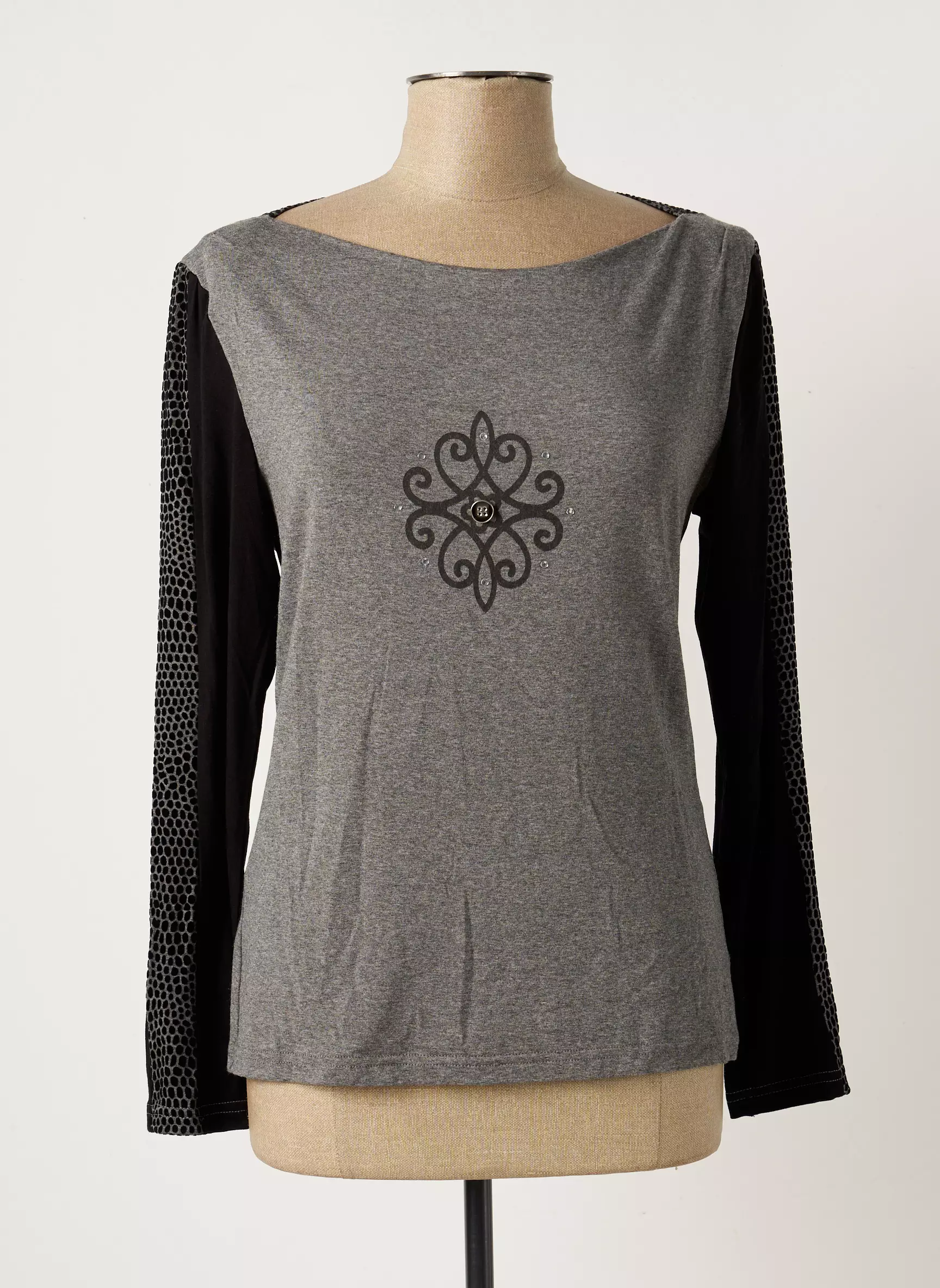 Pause Cafe Tops Femme couleur gris