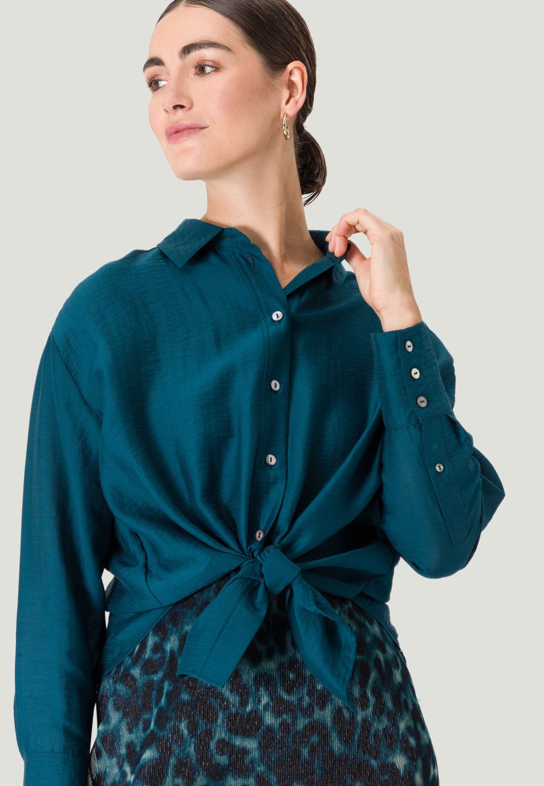 Hemdbluse mit Knopfleiste