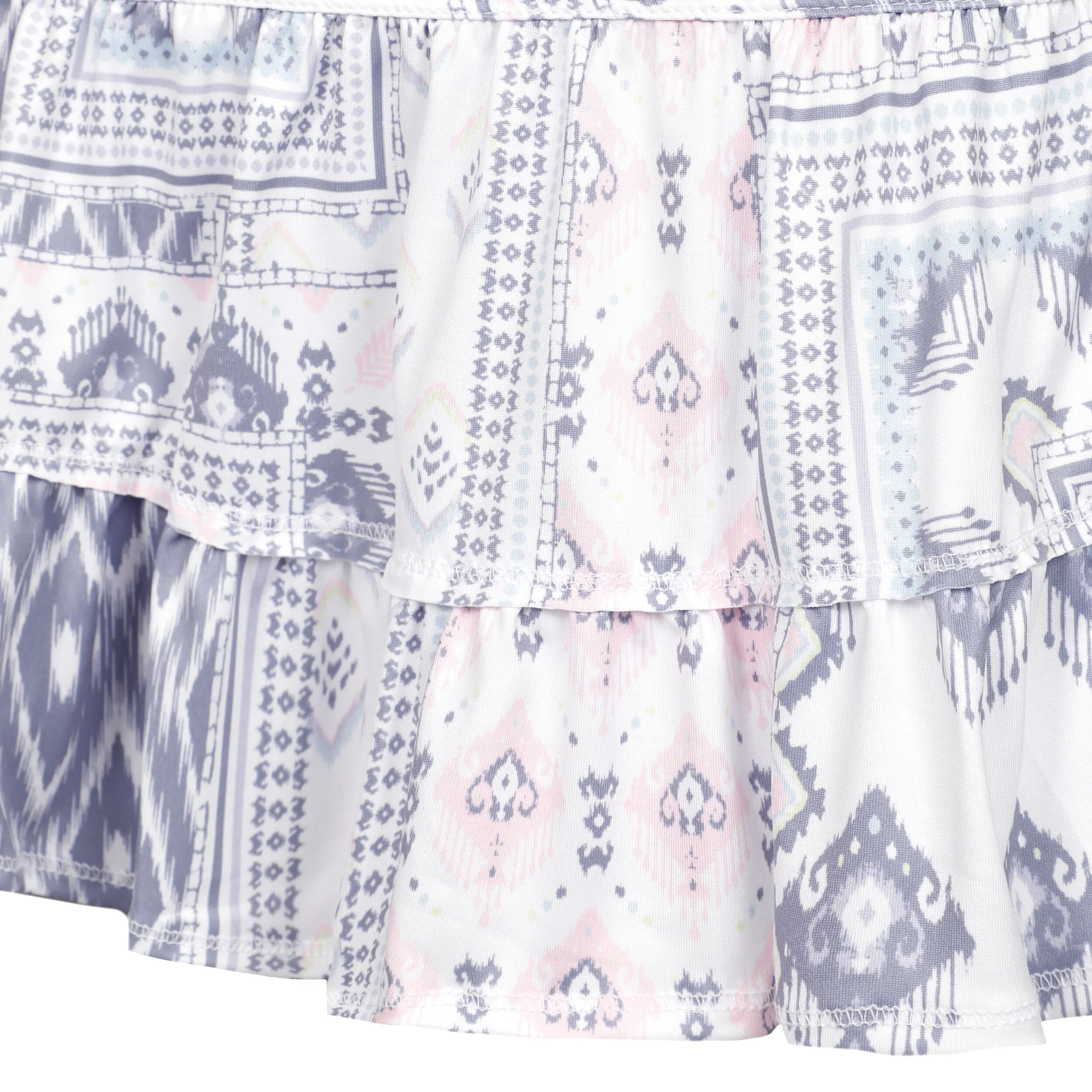 Ikat About It Skirt Rock Damen - Weiß, Mehrfarbig