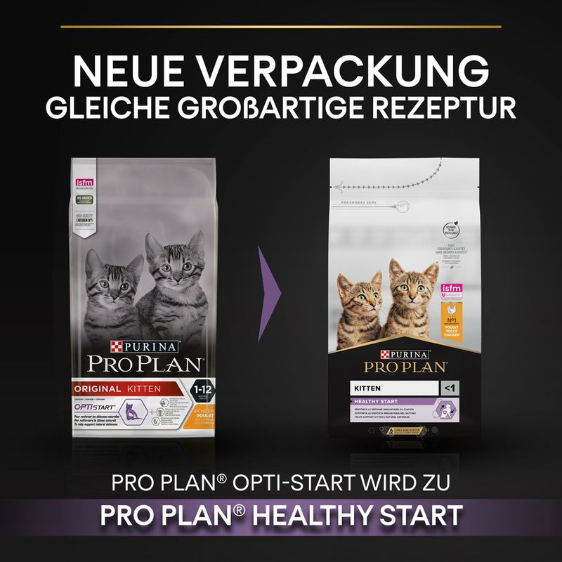 PURINA PRO PLAN Kitten Healthy Start reich an Huhn