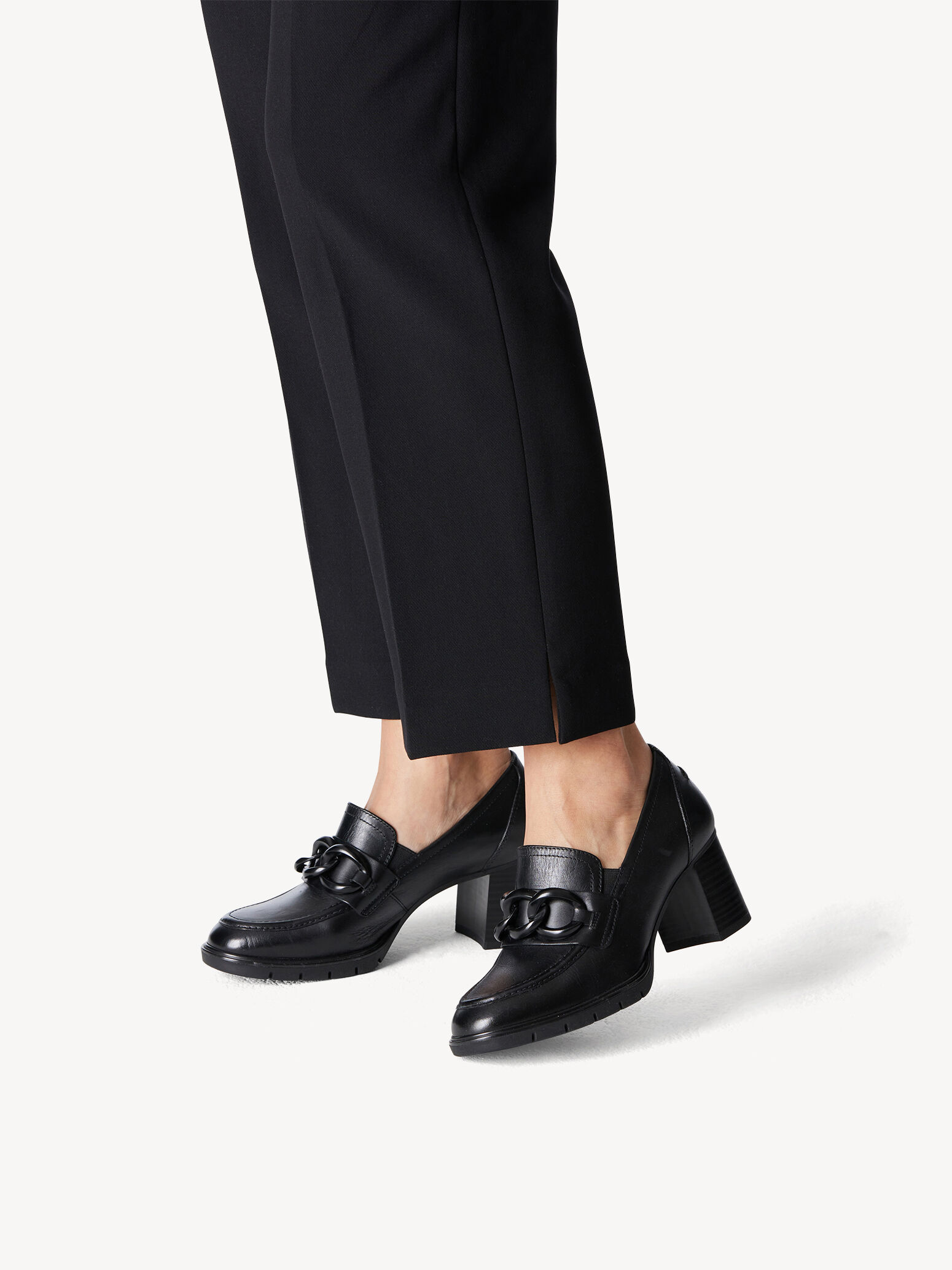 Trotteur en cuir - noir