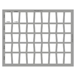 50 mm Full-Size Schaumstoff mit 45 konischen Fächern und Boden