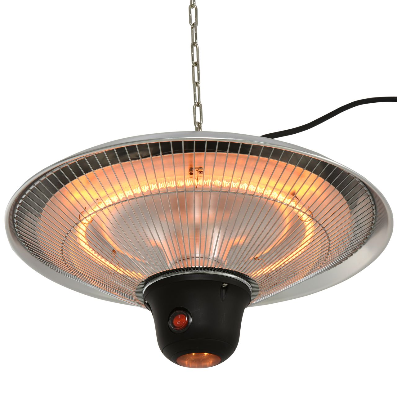 Outsunny Deckenheizstrahler 1500W mit LED inkl. Fernbedienung