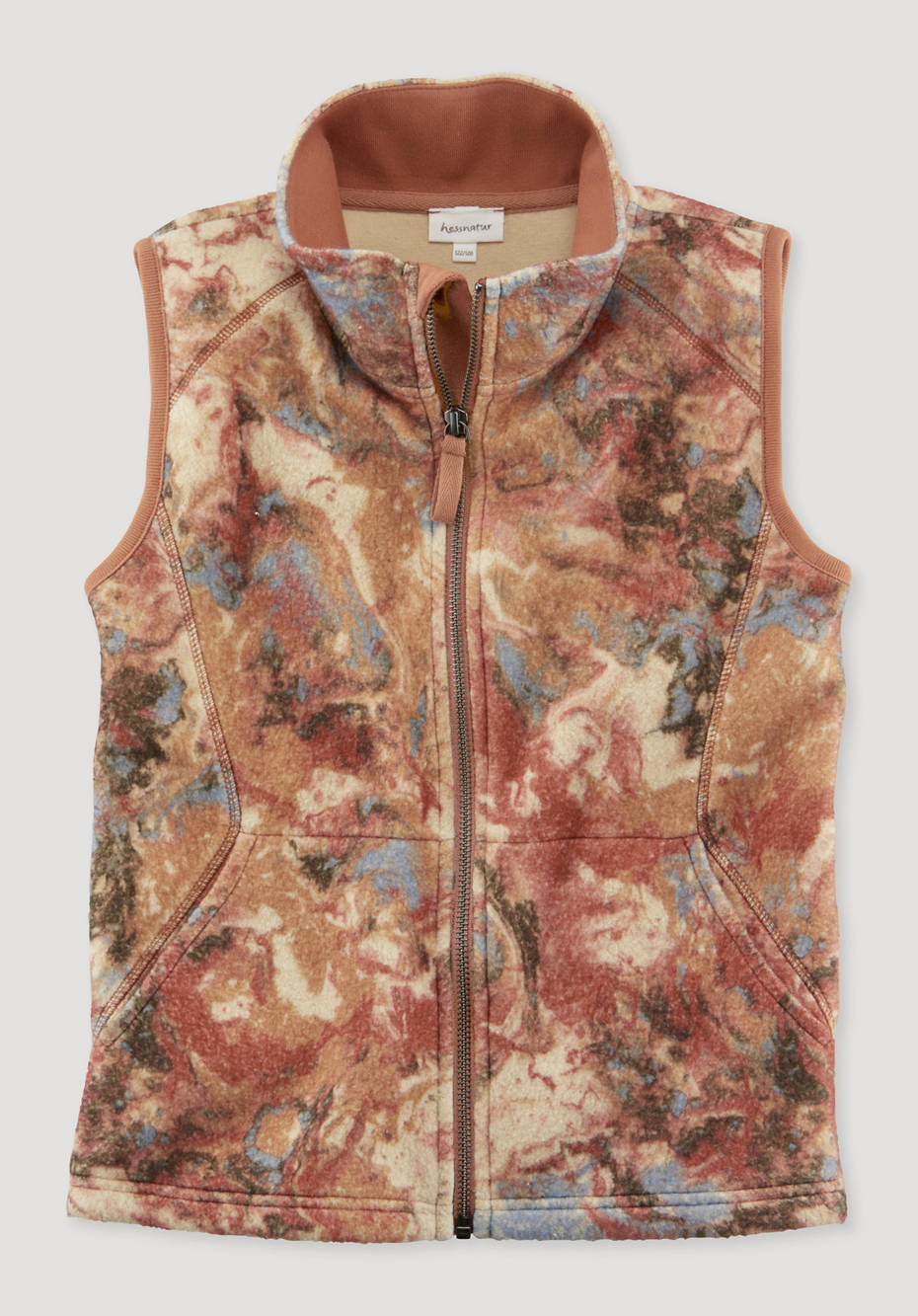 Fleece-Weste aus reiner Bio-Baumwolle
