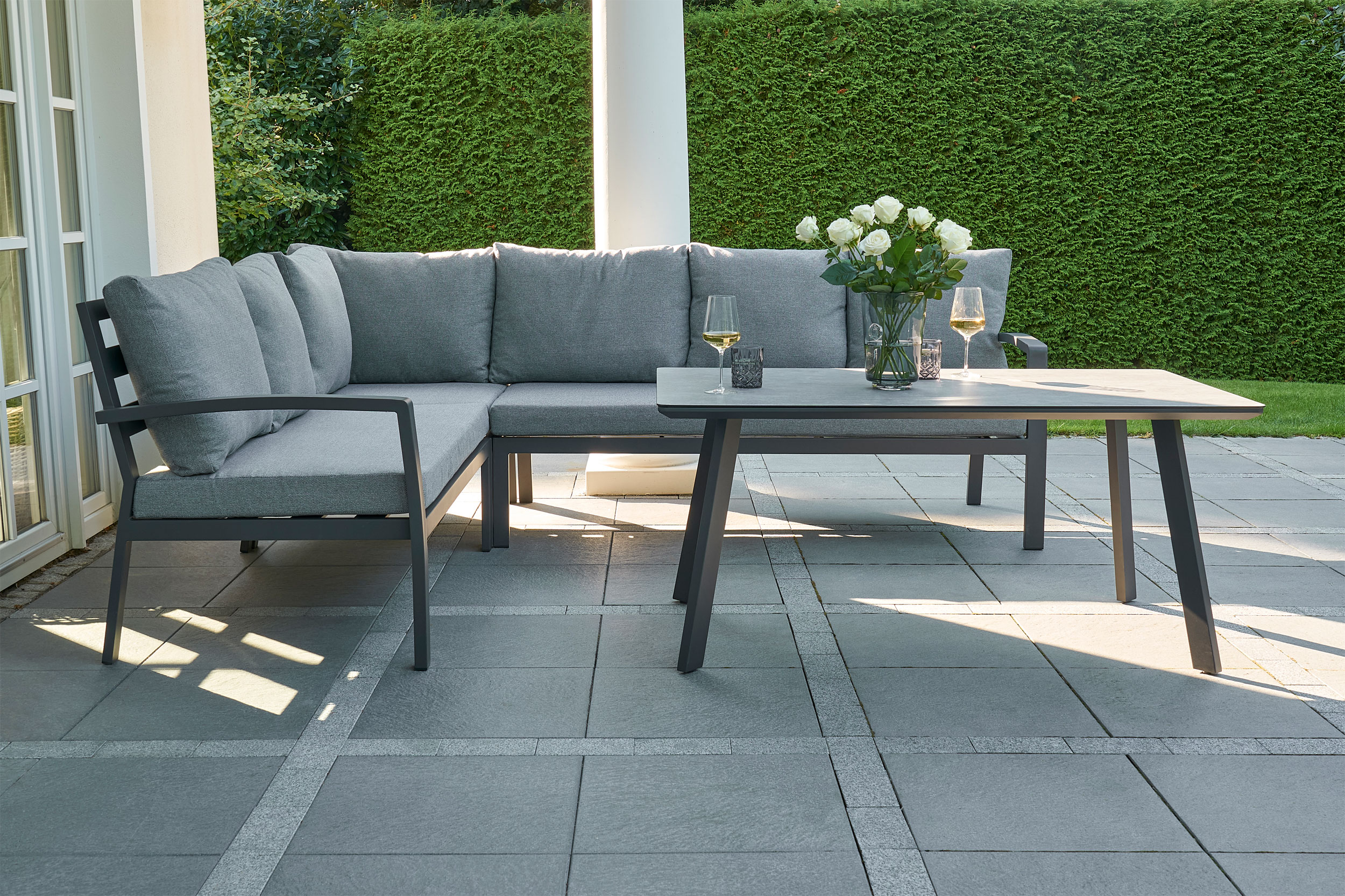 OUTDOORGarten Speiselounge Set 4 tlg.