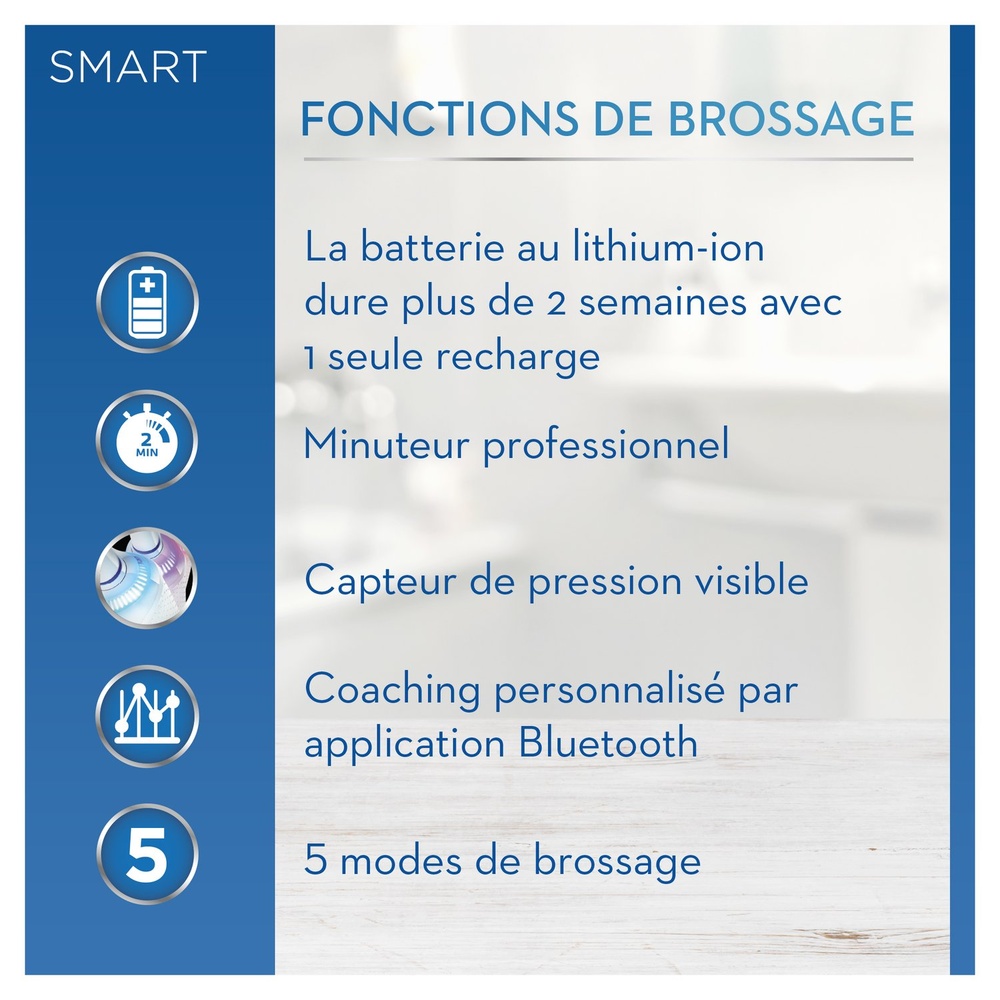 oral-b Oral-B Smart 6 6000N Blue Brosse À Dents Électrique Brosse À Dents Electrique