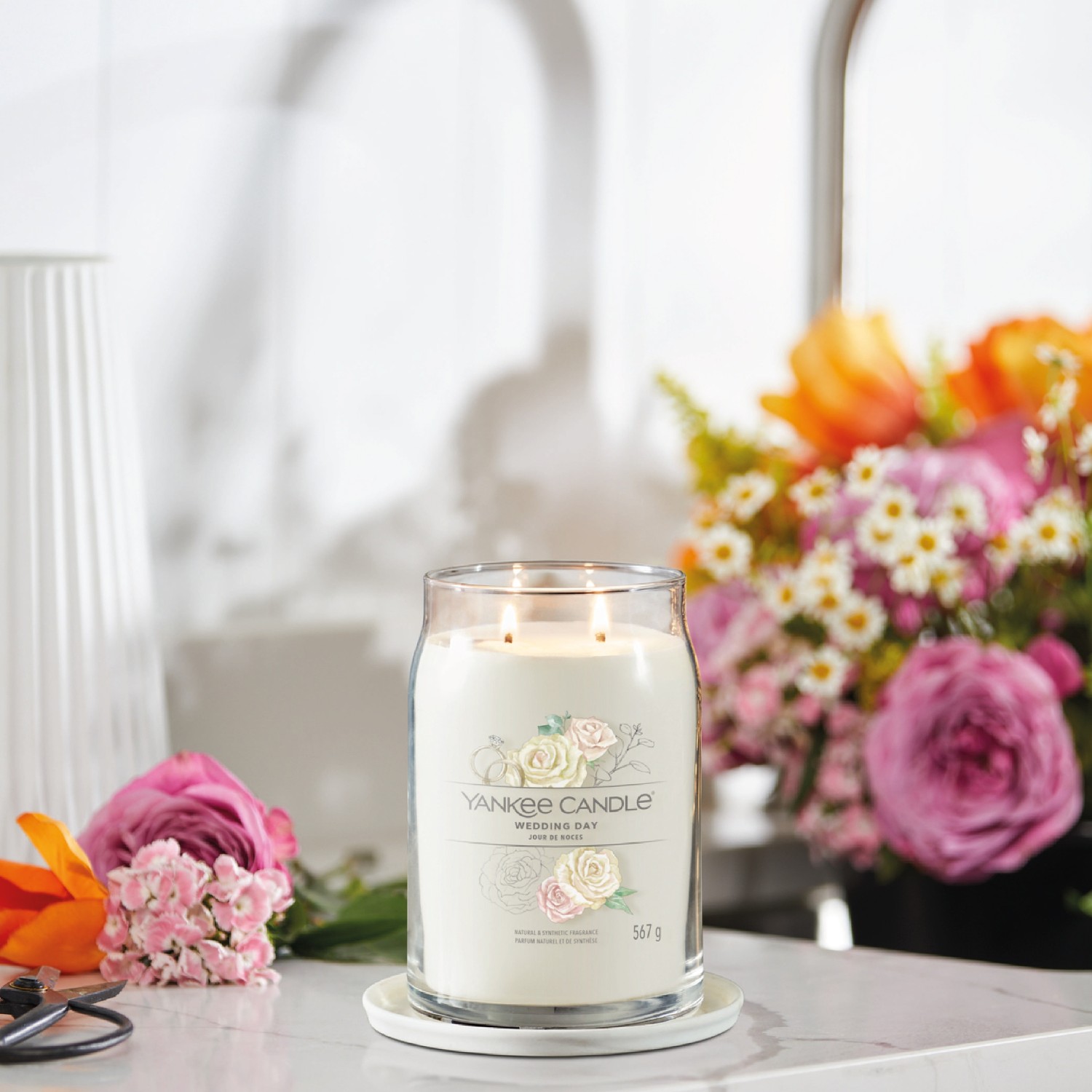 Świeca YANKEE CANDLE Duży słoik na ślub