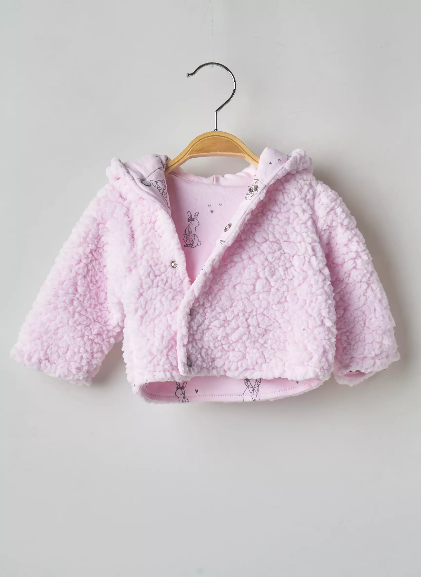 3 Pommes Manteaux Courts Enfant couleur rose