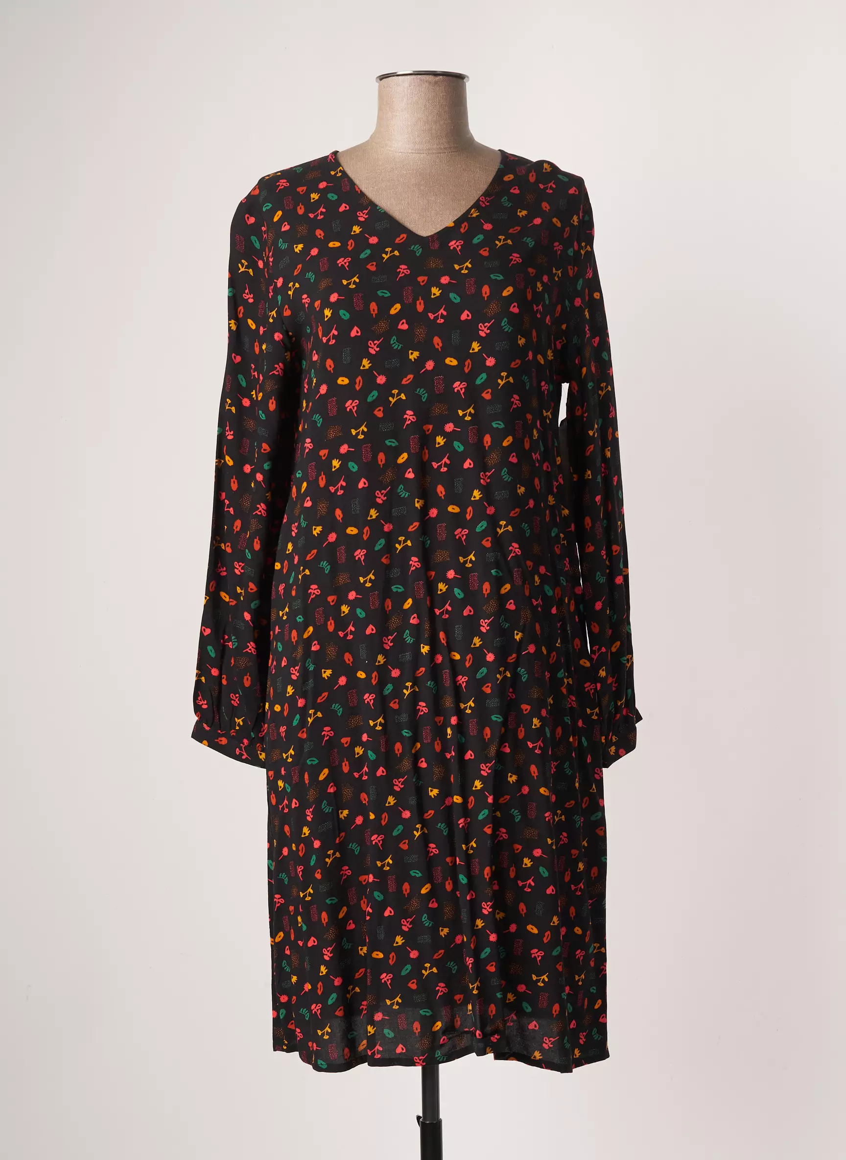 Agathe   Louise Robes Mi Longues Femme couleur noir