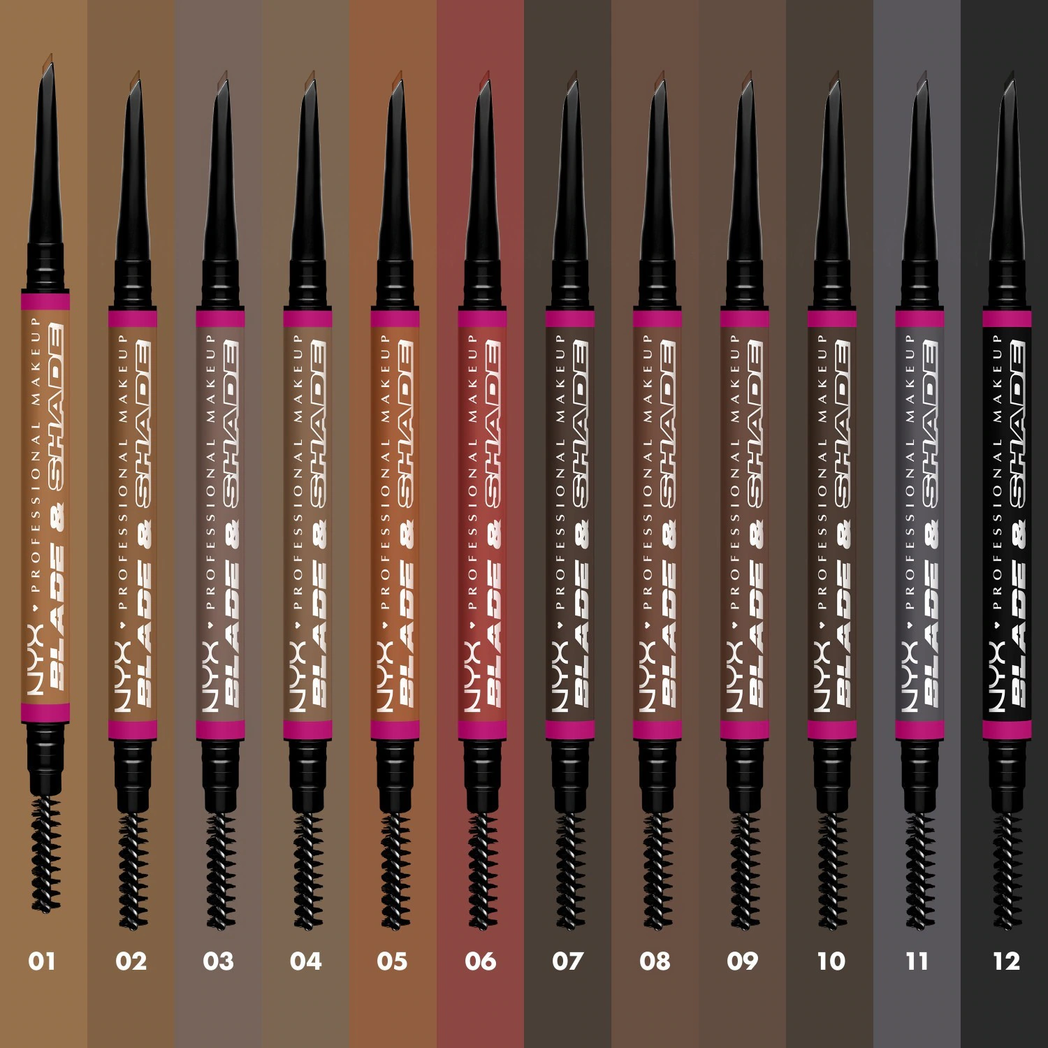 Lama e ombretto per trucco professionale NYX