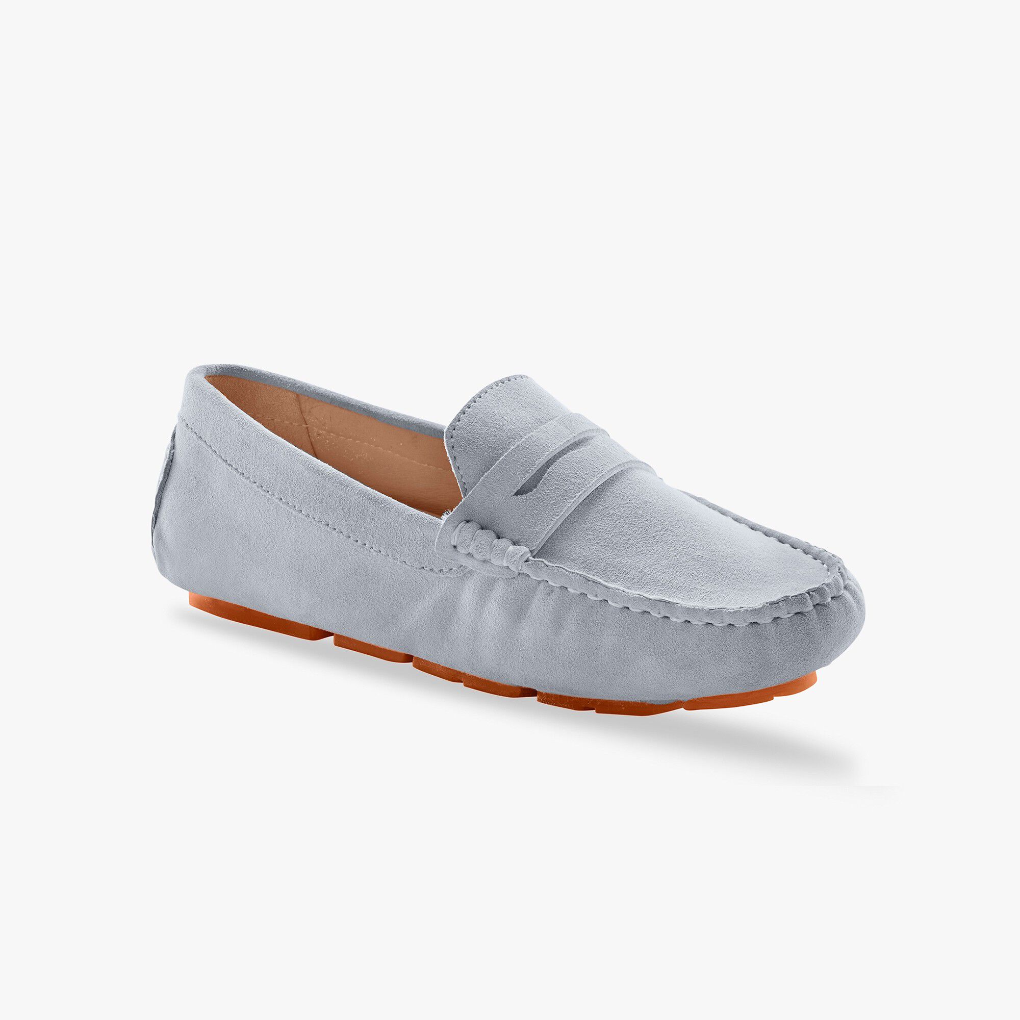 Mocassins en cuir velours