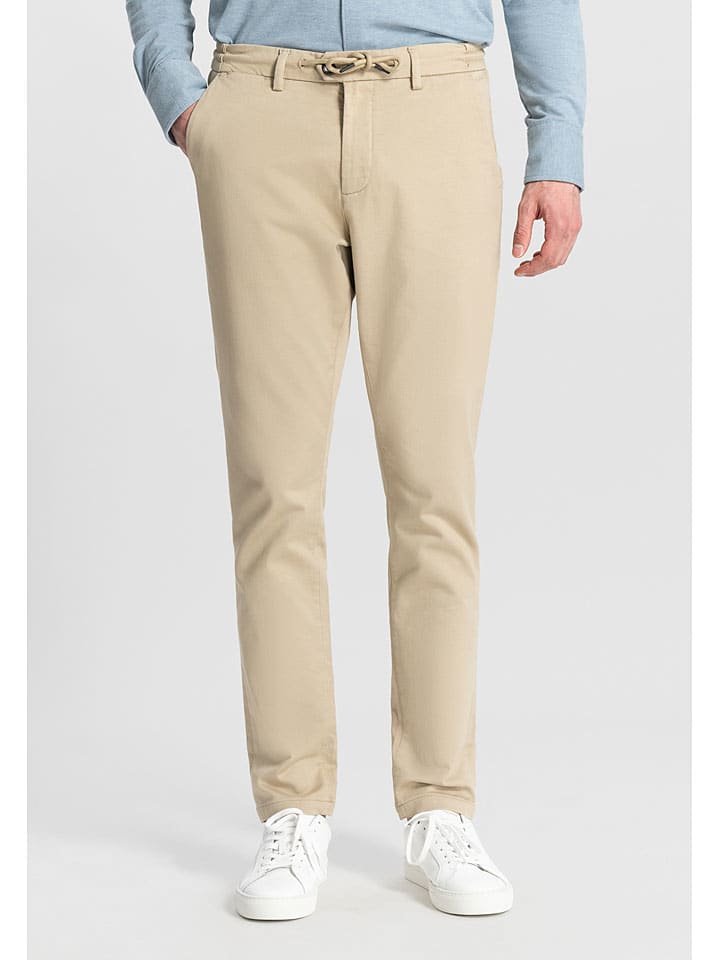 DSTREZZED Leinen-Chino in Creme günstig kaufen