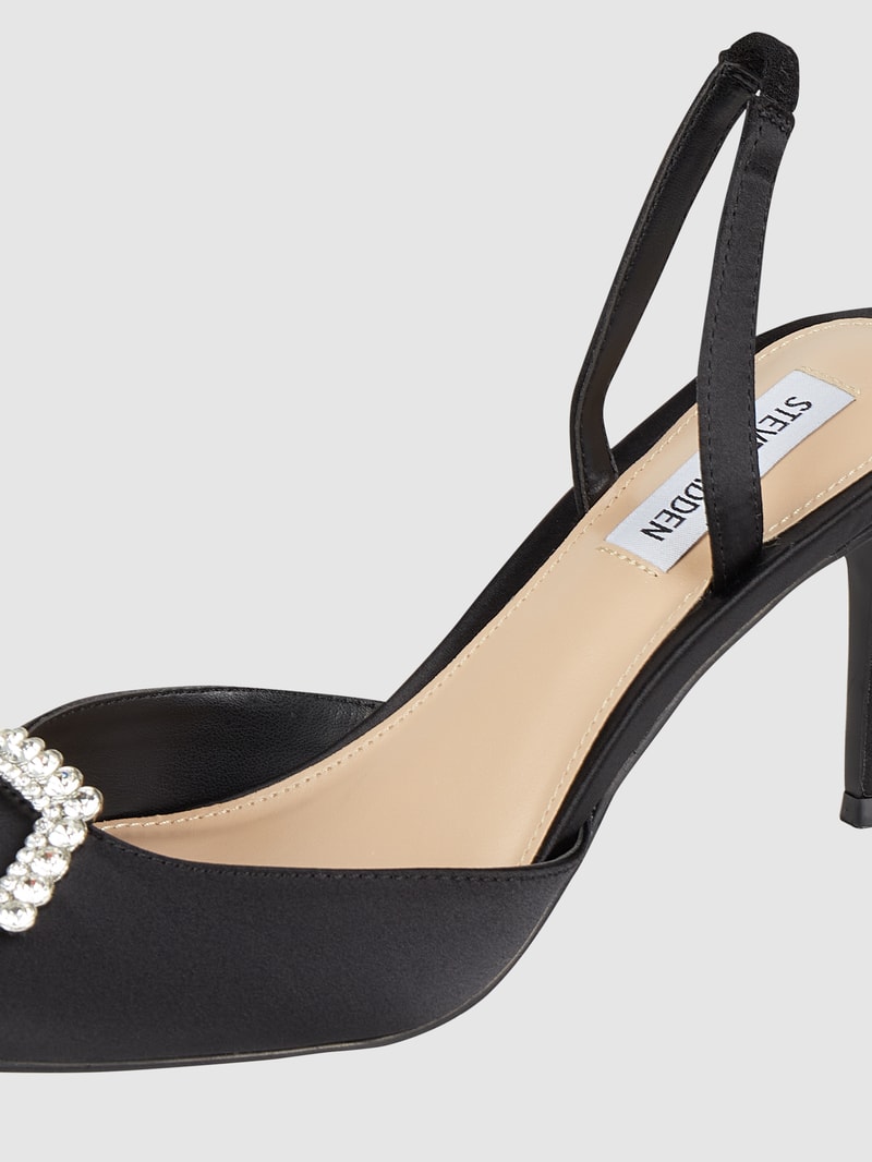 Pumps aus Satin Modell 'Lucent' in schwarz