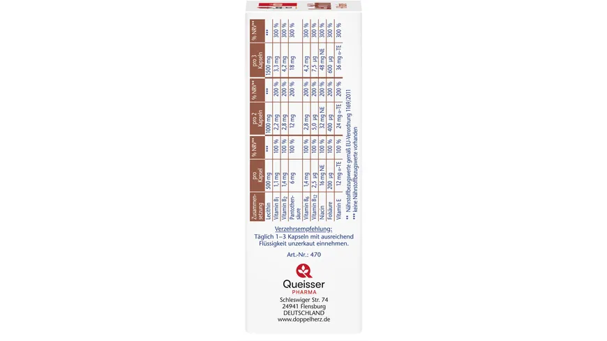 Doppelherz Lecithin + B-Vitamine 40 Kapseln