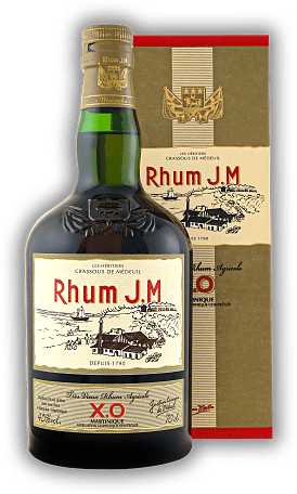 J.M Rhum X.O. J.M Rhum X.O. Rund und mit aromatischer Würze durch die sechsjährige Reifezeit in Eichenfässern. 0,7	 Liter - Vol 45%