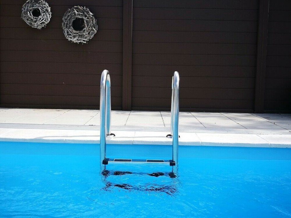 CARIBIC Poolleiter Edelstahl Poolleiter CARIBIC Easy V2A Chlor&Salzwasser Rutschhemmende