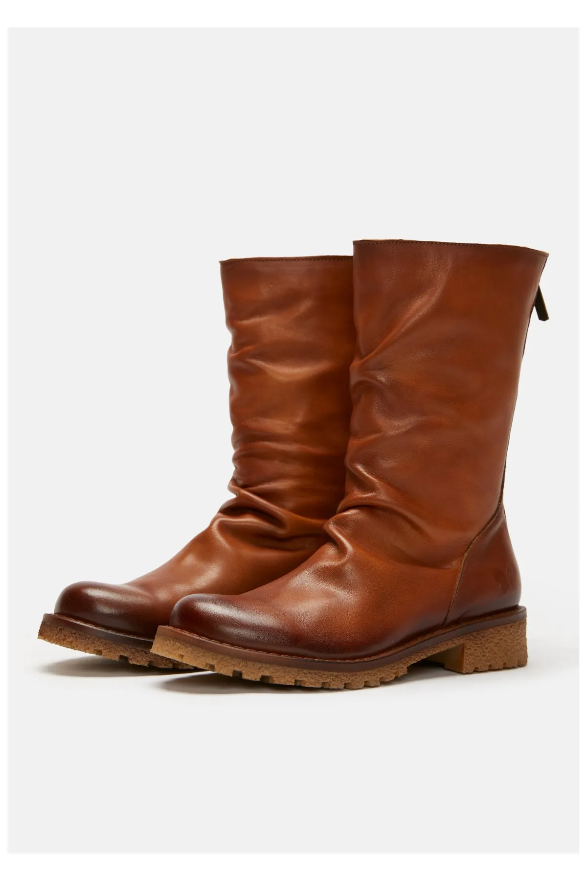 Felmini  Stiefelette - Braun - Blockabsatz